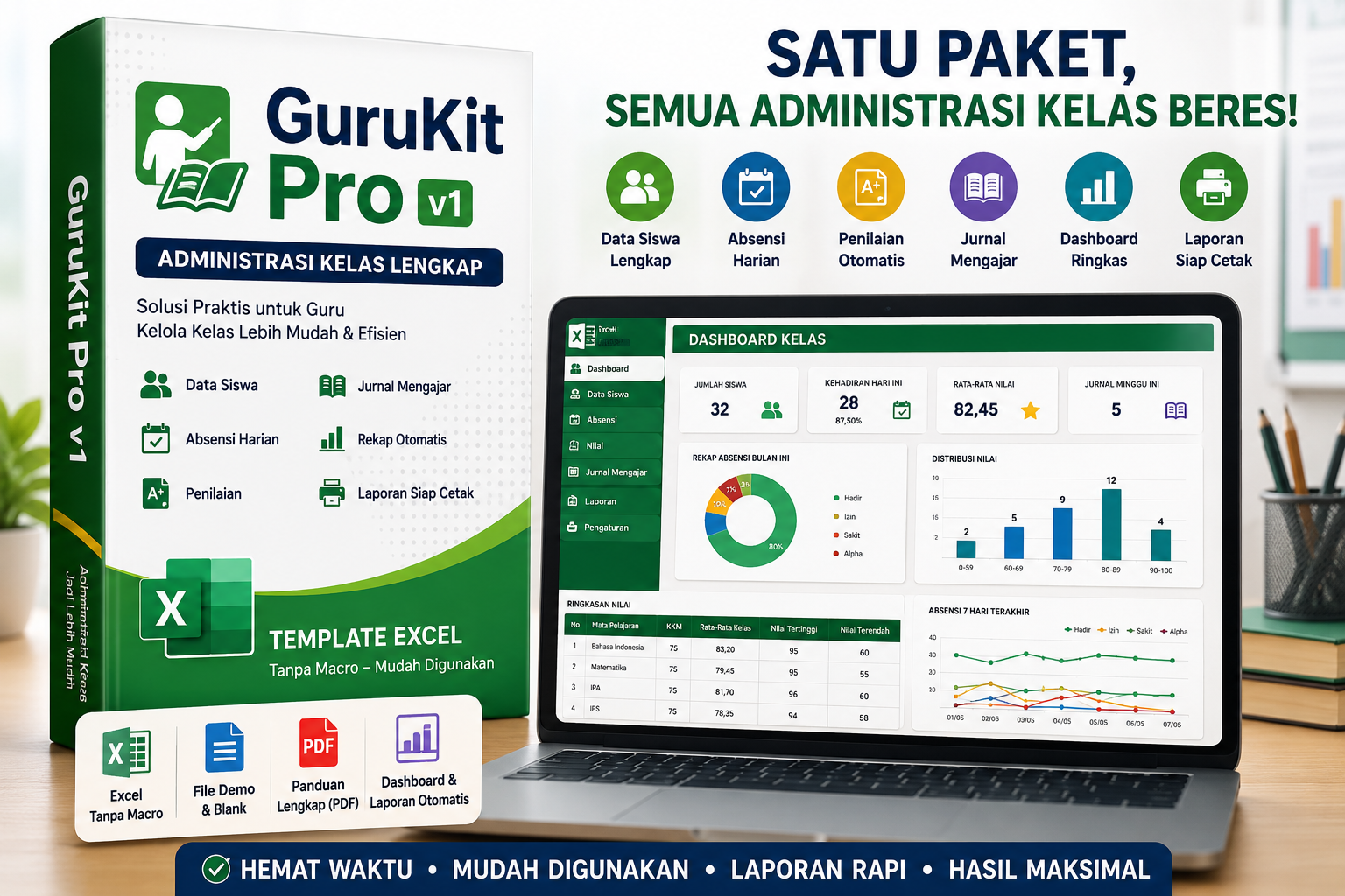 Gambar GuruKit Pro v1 – Administrasi Kelas Lengkap